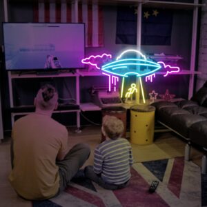 UFO neon sign
