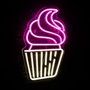cup cake neon sign