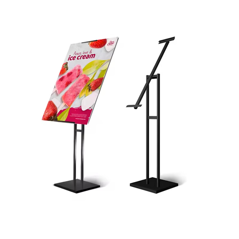Cardboard poster stand